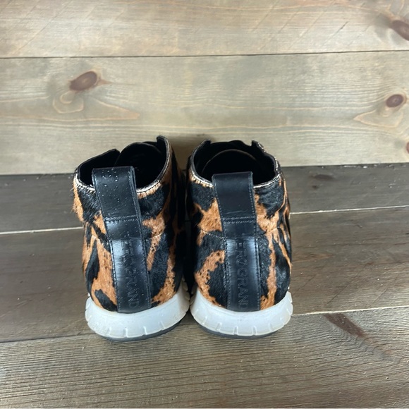 Cole haan zerogrand chukka Womens size 7 shoes leopard print slip on boots - Picture 4 of 8